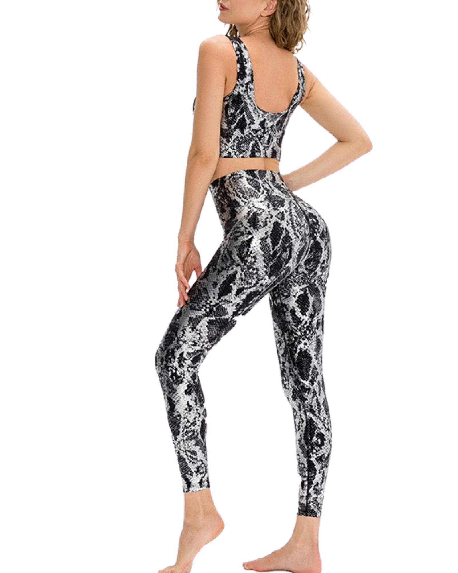 Snake Print Gym Set