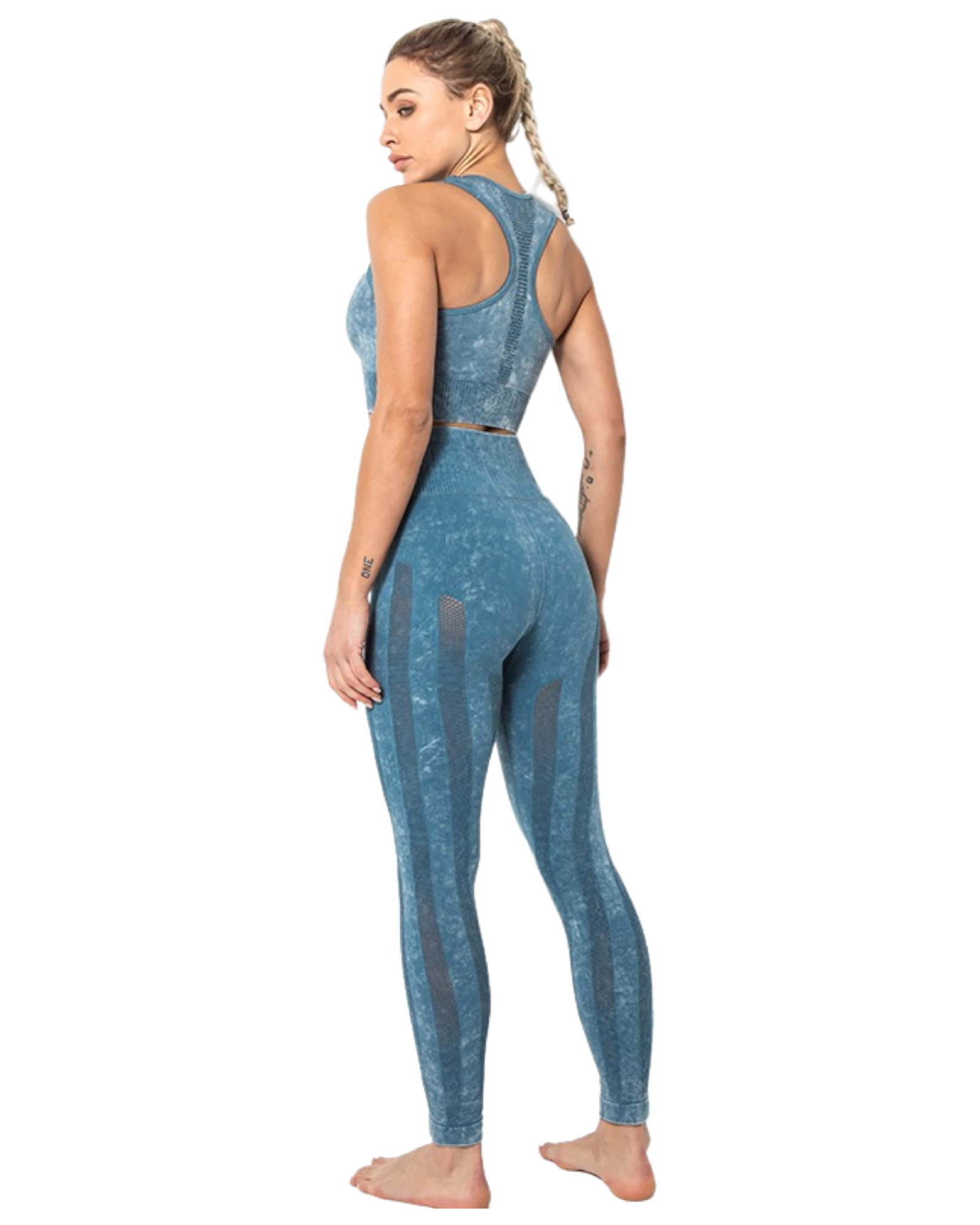 Denim High Waist Seamless Sets