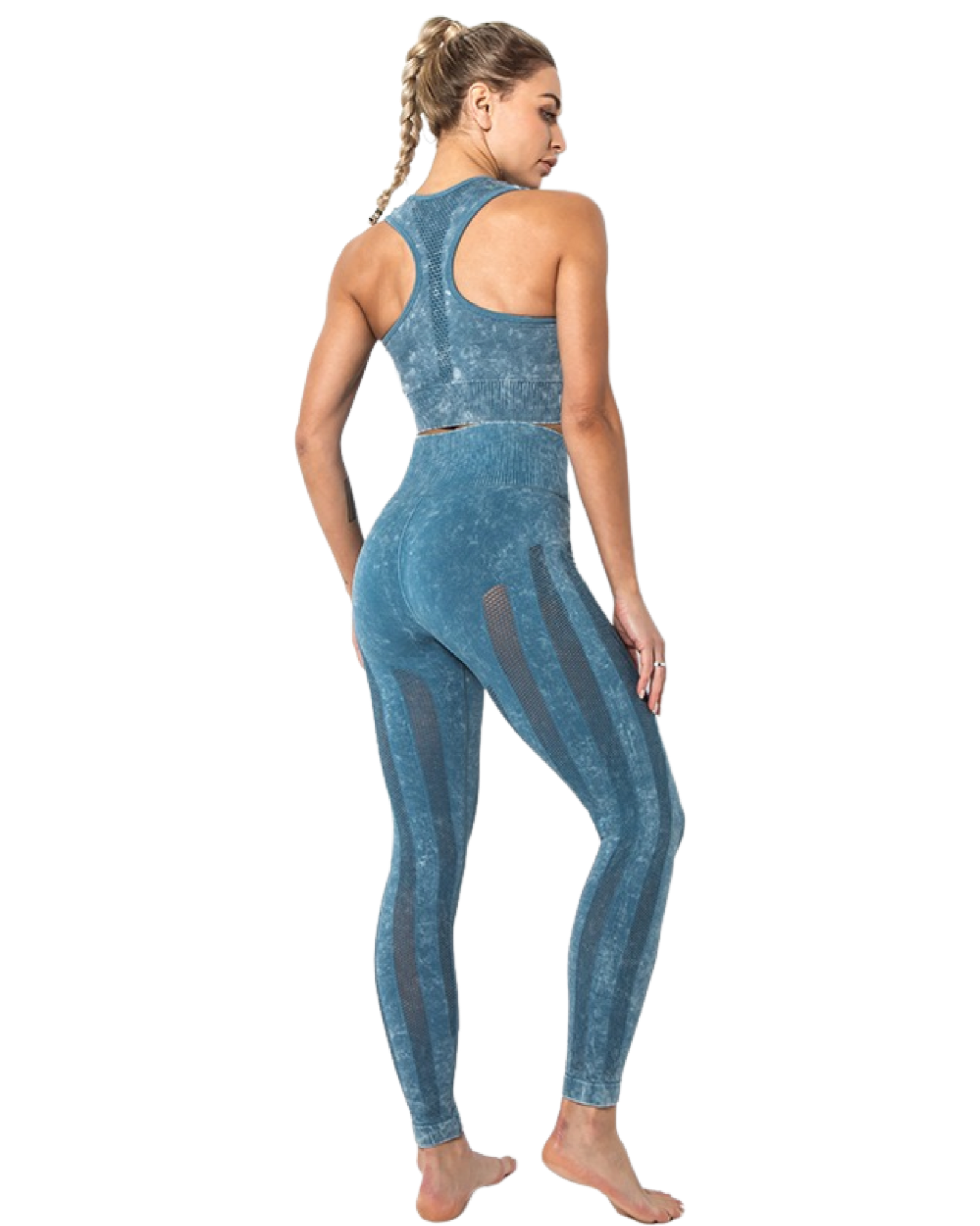 Denim High Waist Seamless Sets