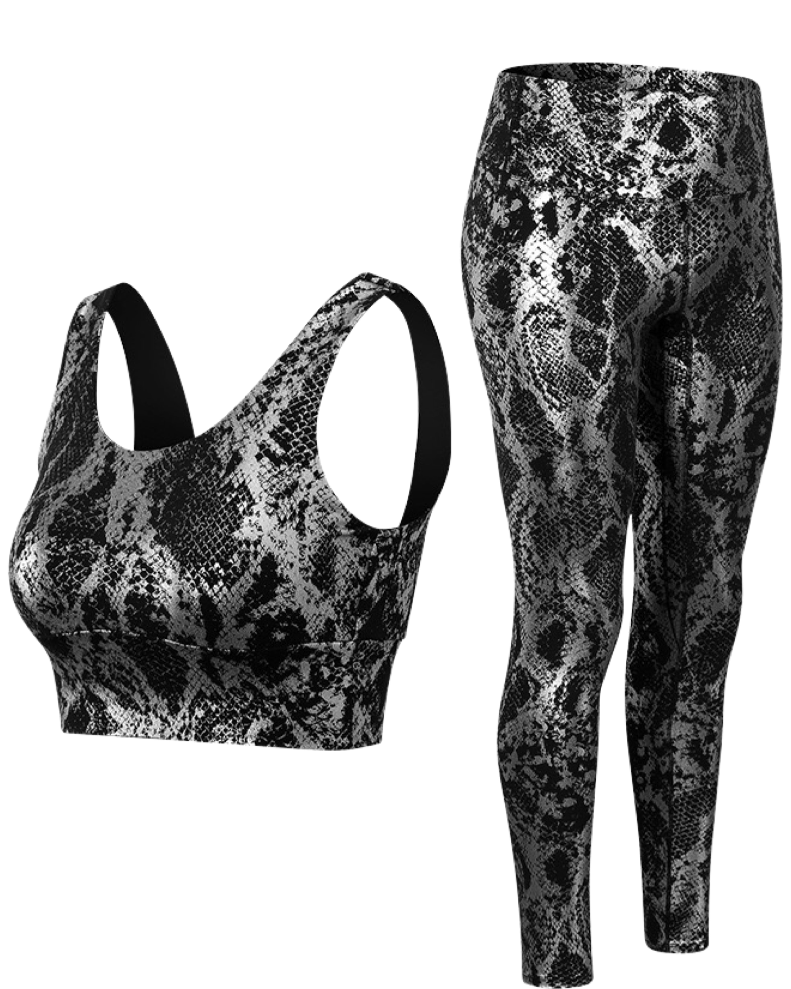 Snake Print Gym Set