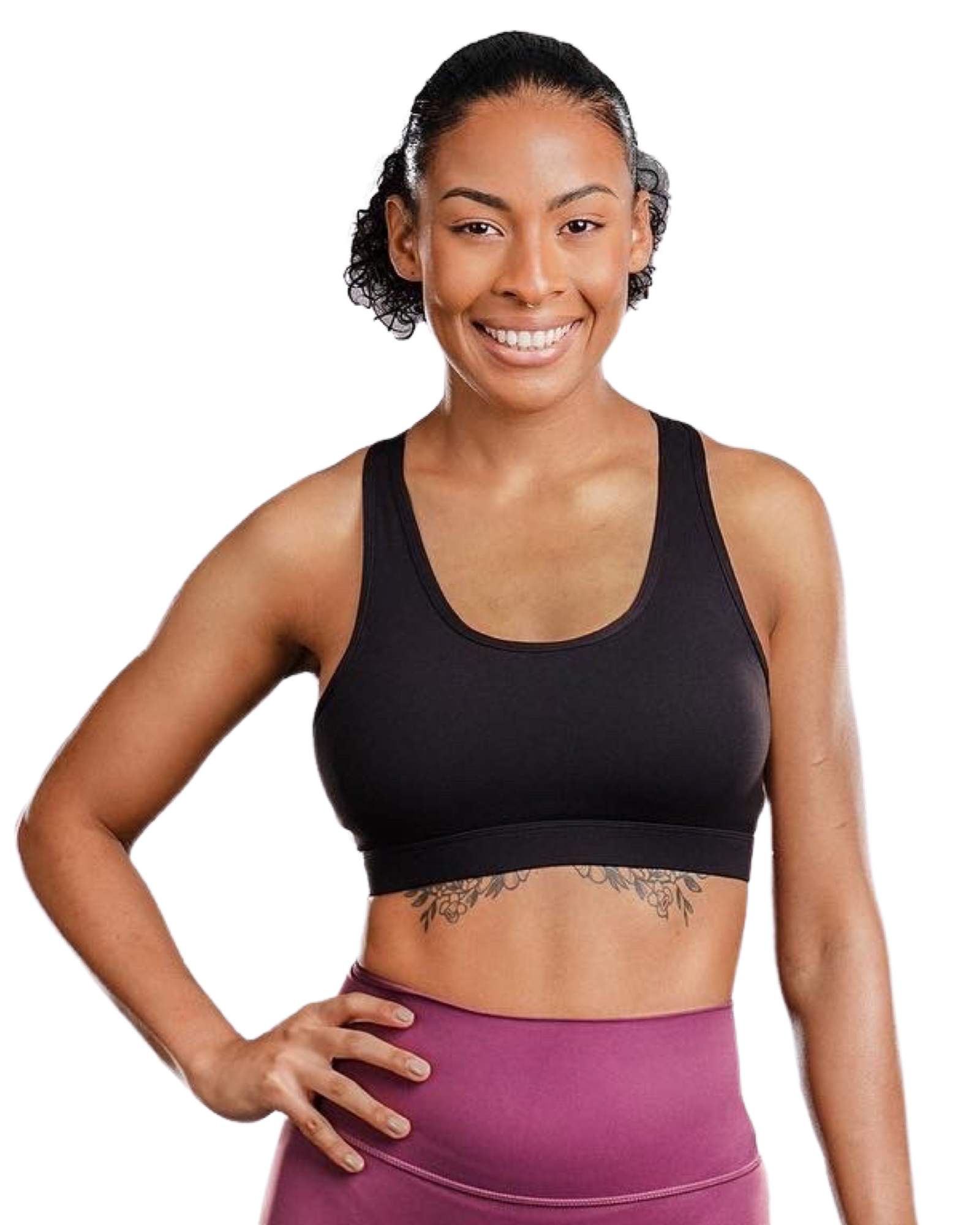 Padded Sports Bra with Phone Pocket