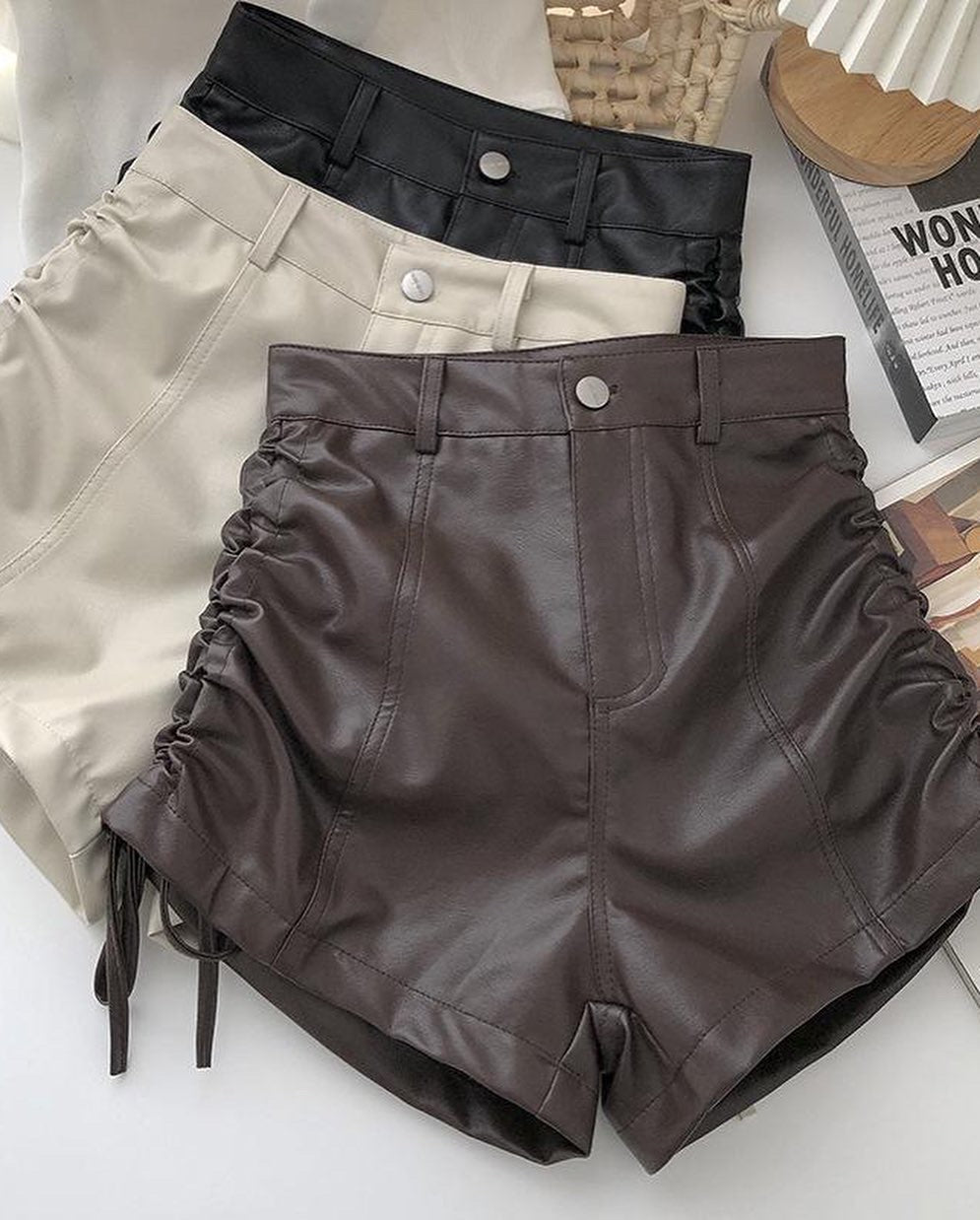 Faux Leather shorts