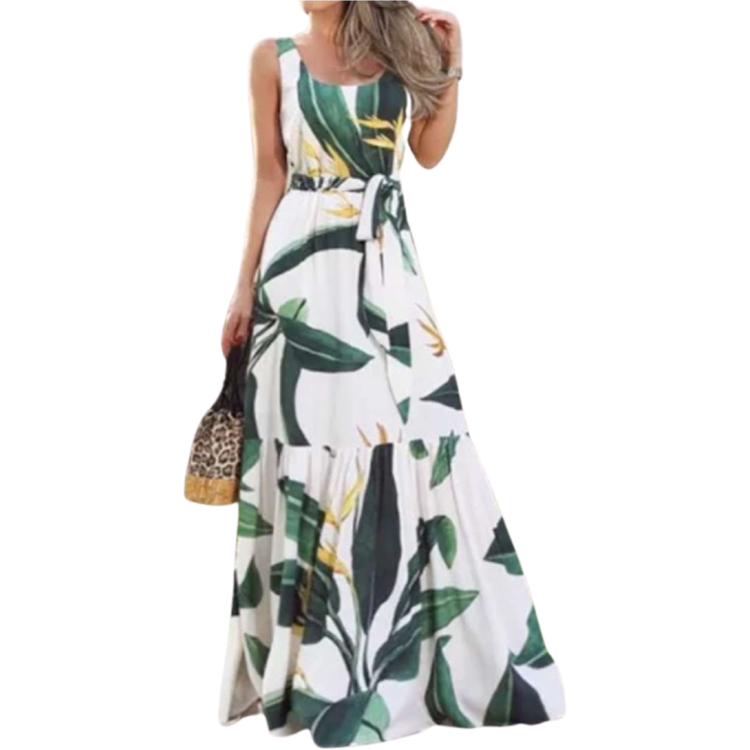 Leaf Printed Dress