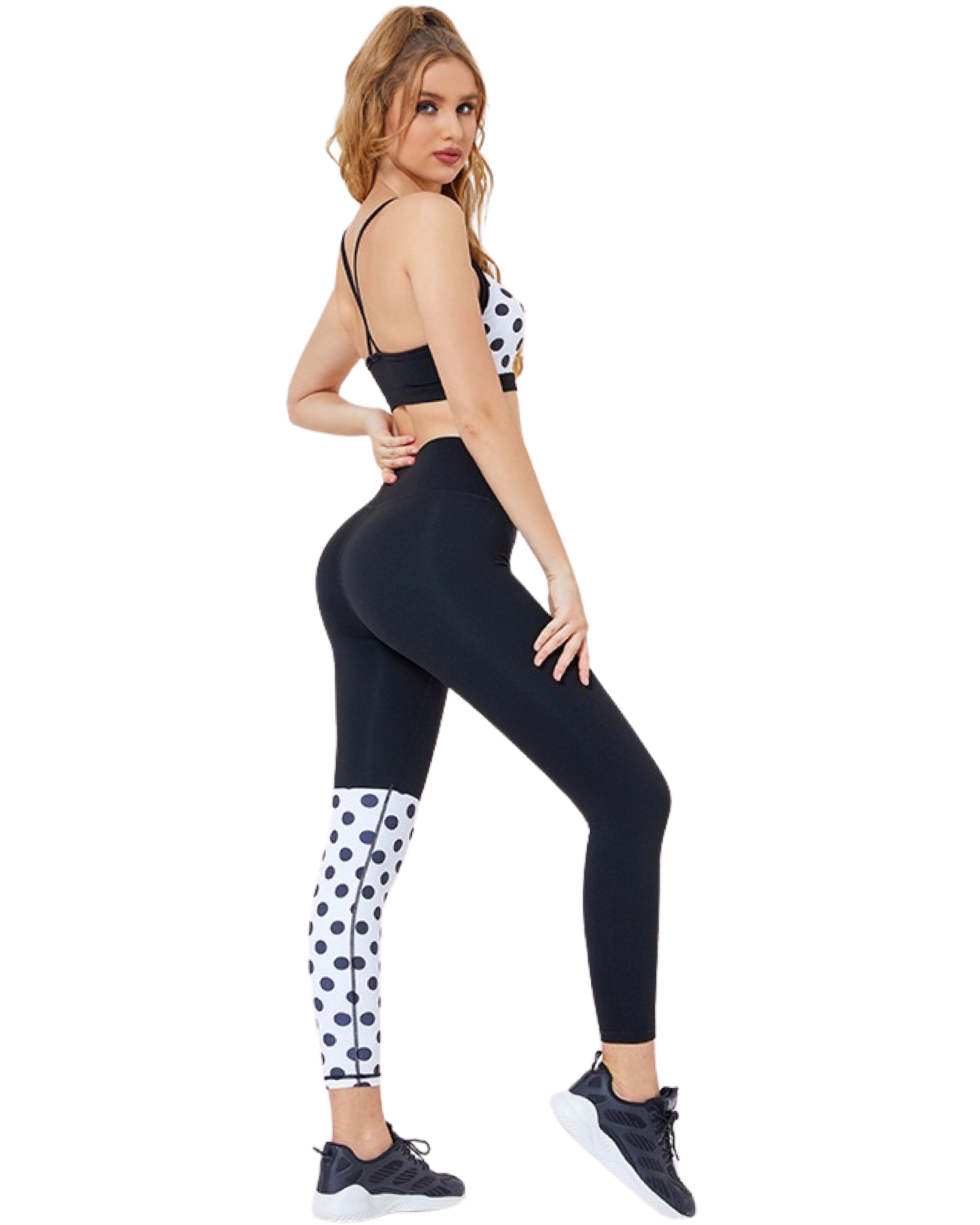 Polka dot gym leggings online