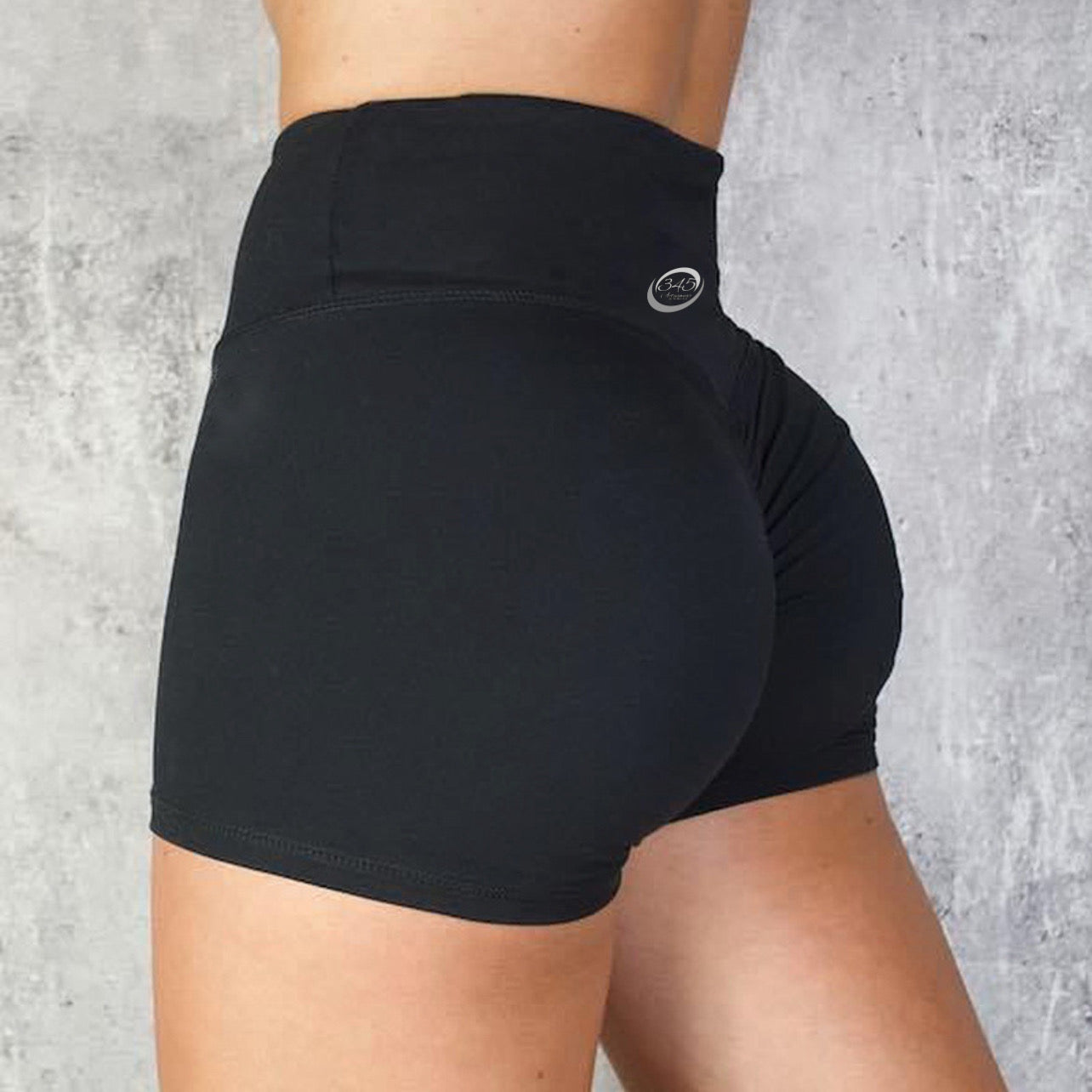 Black Scrunch Shorts – 345activewear