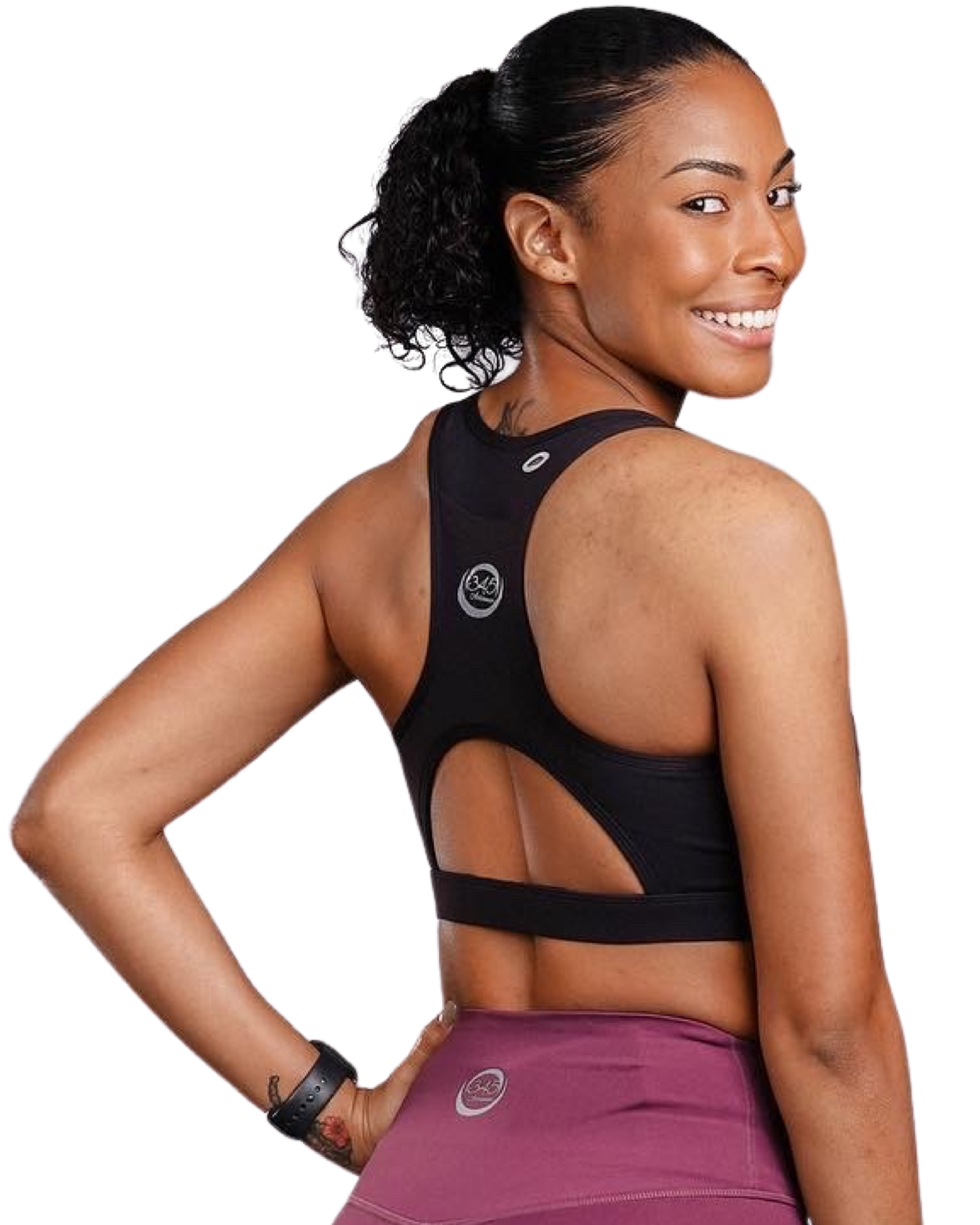 Padded Sports Bra with Phone Pocket