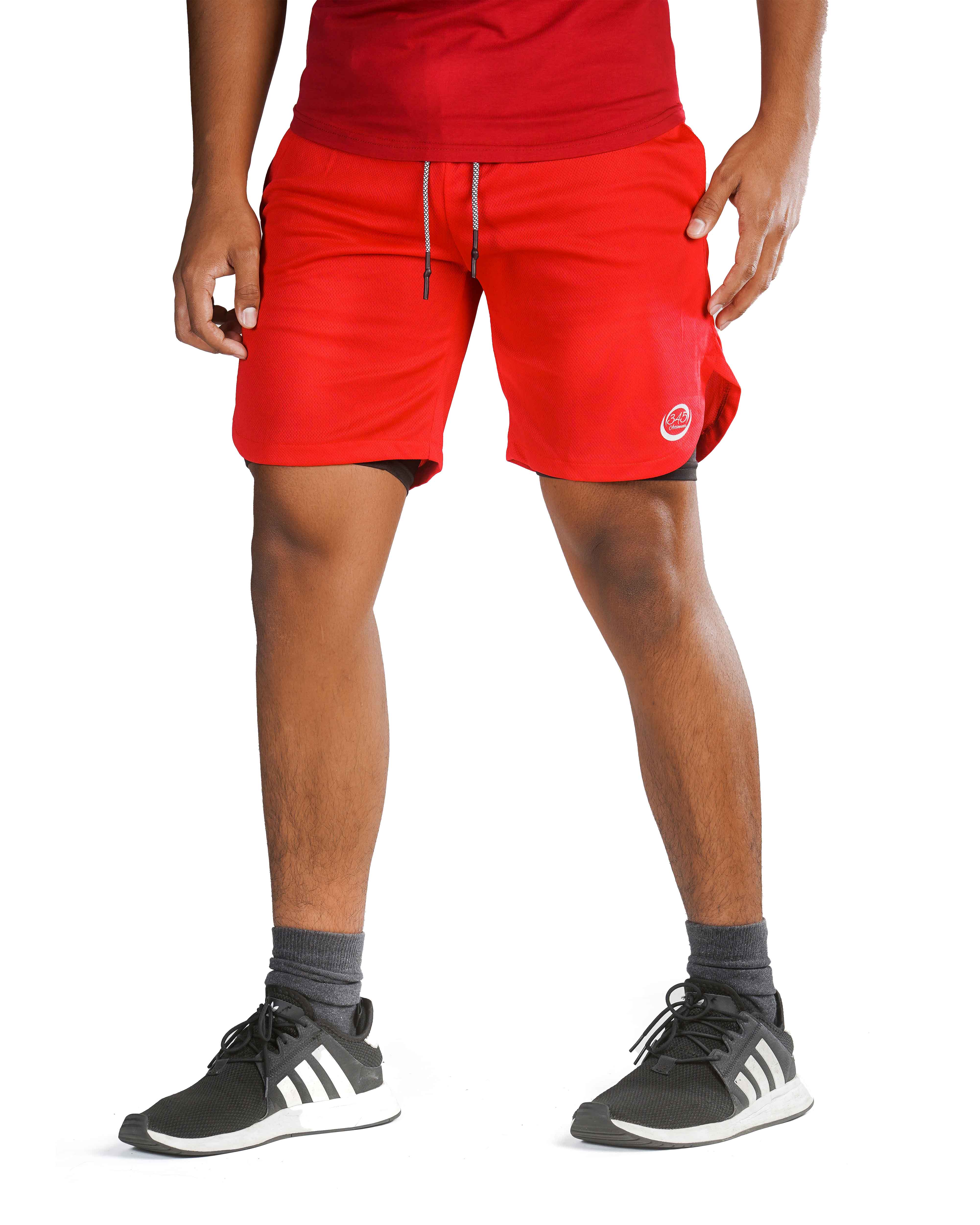 MEN'S SPORT SHORTS 2 IN ONE WITH PHONE POCKET (Run a size smaller)